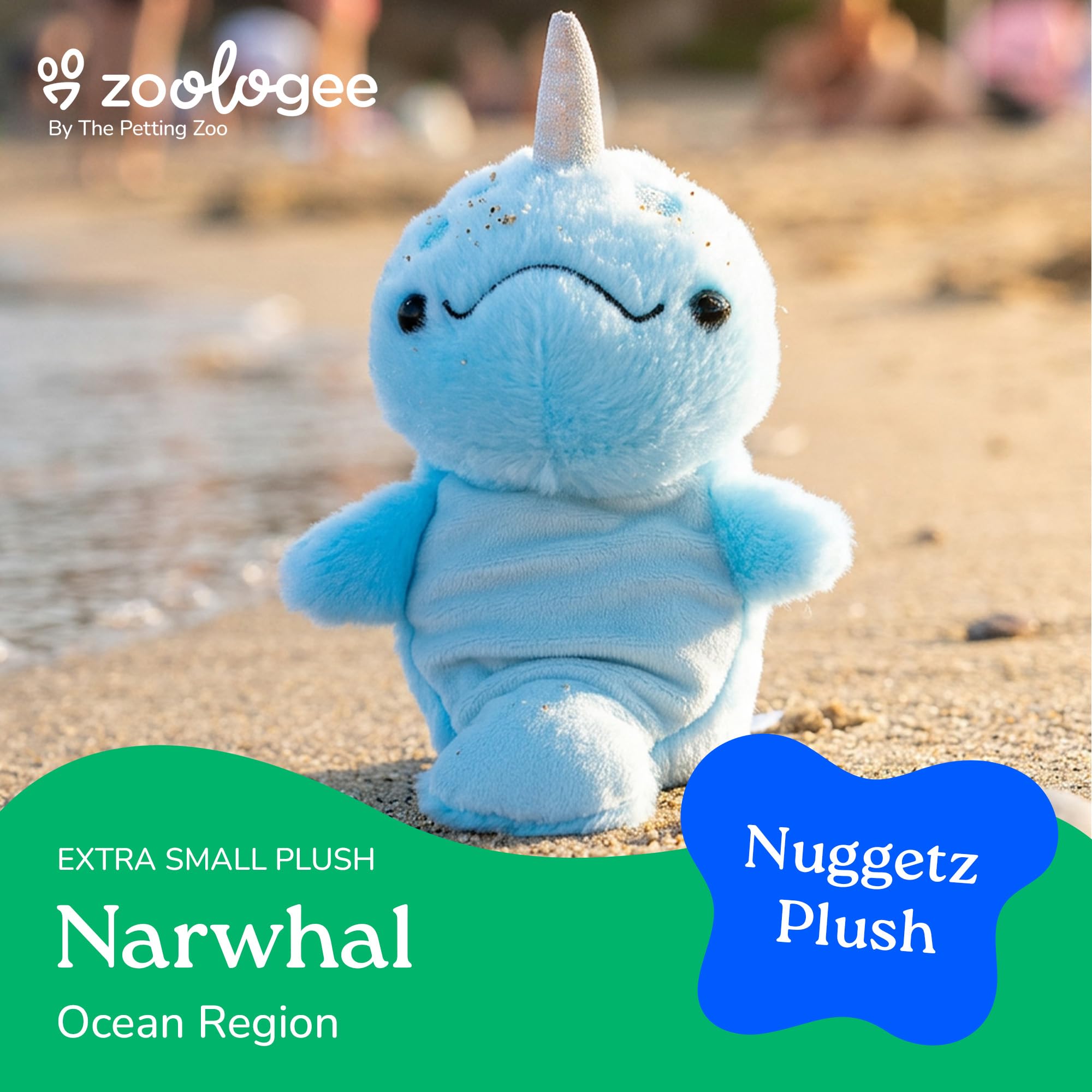 Amazon.com: The Petting Zoo Narwhal Stuffed Animal Plushie, Gifts